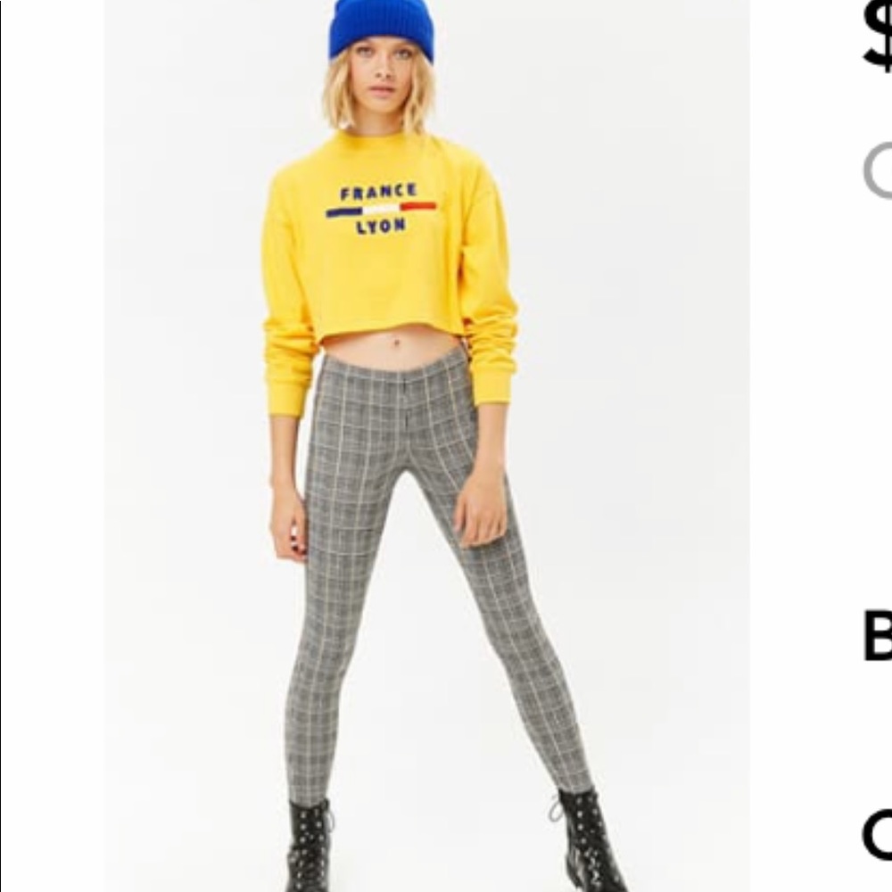 Forever 21 Plaid Leggings Never Worn